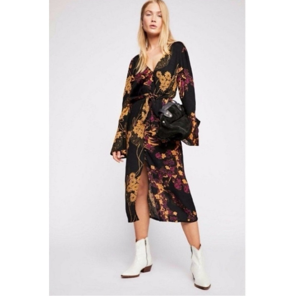 Free People Fiesta Multicolor Floral Print dress